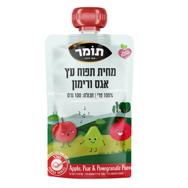 סקוויז תפוע אגס רימון 100 גר - מידע תזונתי