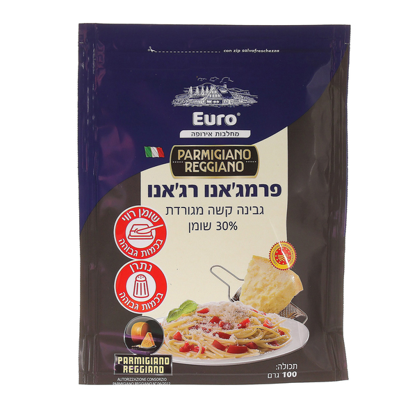 גבינה פרמגאנו רגיאנו מגורדת 100 גר - מידע תזונתי