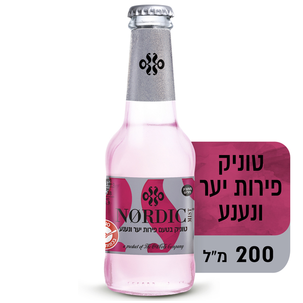 נורדיק מיסט טוניק בטעם פירות יער 200 מל - מידע תזונתי
