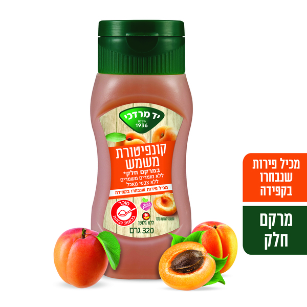 קונפיטורת משמש לחיץ 320 גר - מידע תזונתי