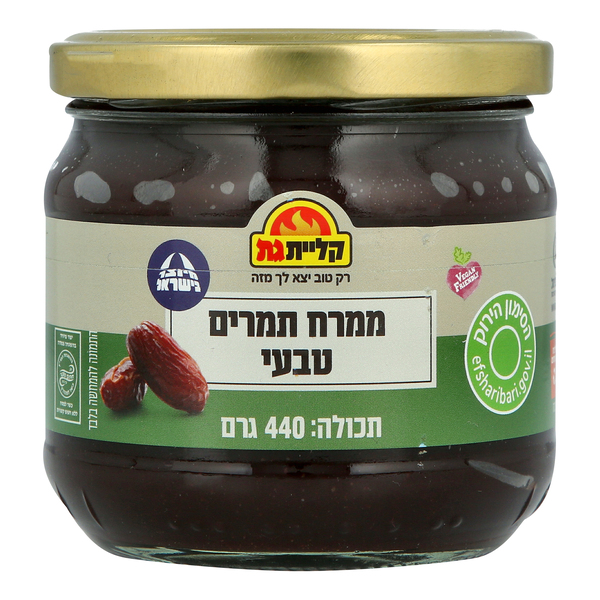 ממרח תמרים טבעי 440 גר - מידע תזונתי