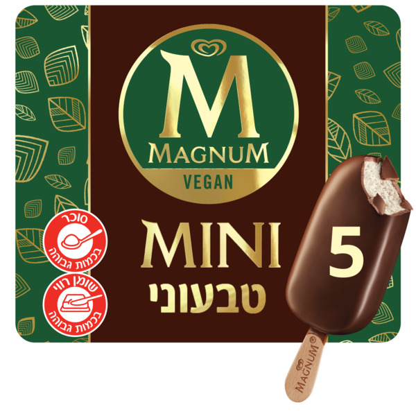 מאגדת מיני מגנום טבעוני פרווה 250 גר - מידע תזונתי