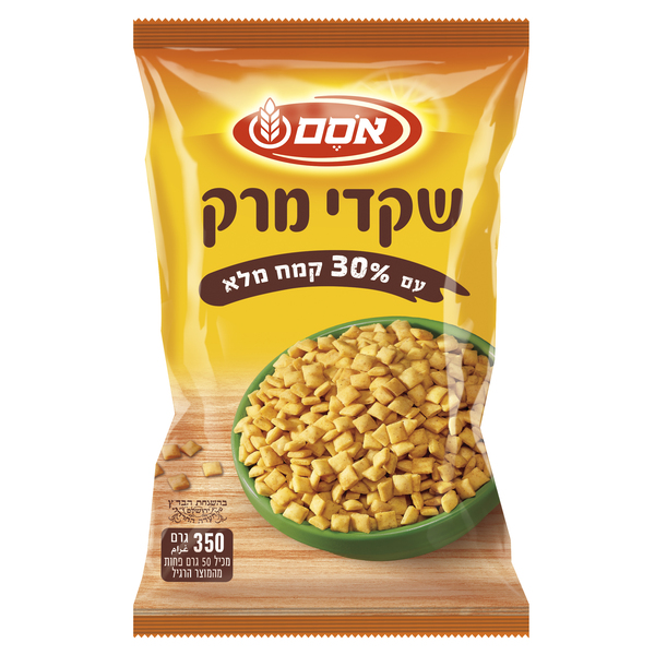 שקדי מרק  30% קמח חיטה מלא 350 גר