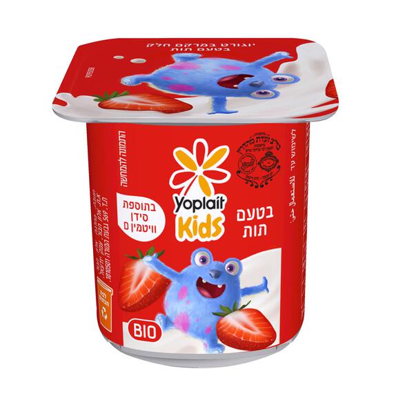 יוגורט יופלה קידס תות 3% 150 גר - מידע תזונתי