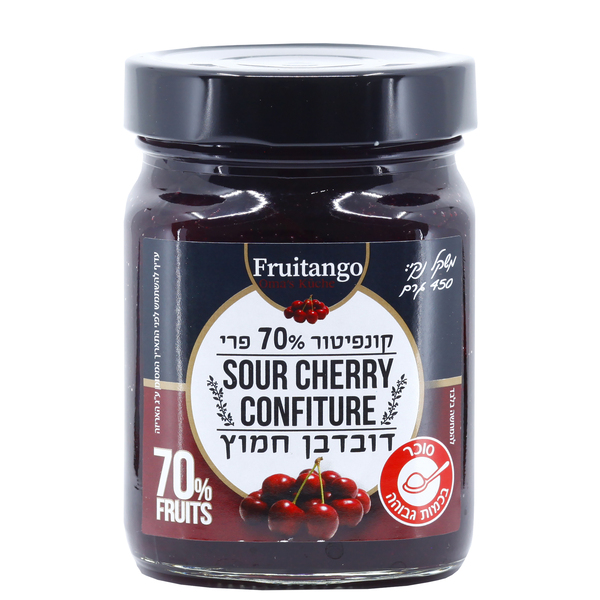 קונפיטורה 70% דובדבן חמוץ 454 גרם