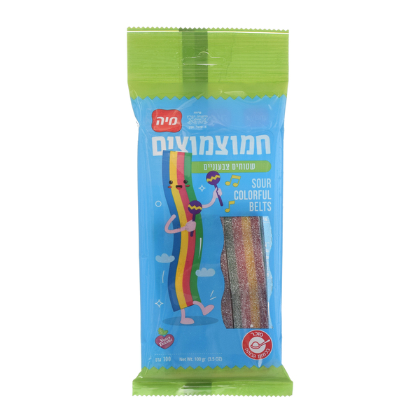 חמוצמוצים שטוחים צבעוניים 100 גרם