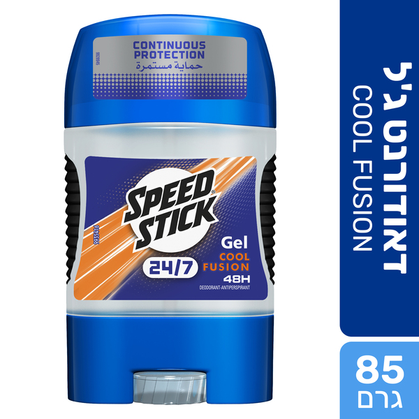 ספיד סטיק - דאודורנט ג'ל לגבר כתום 24/7 85 גרם