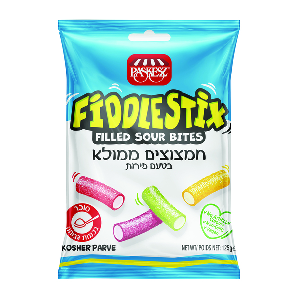 פשקז - חמצוצים ממולאים בטעמי פירות 125 גרם