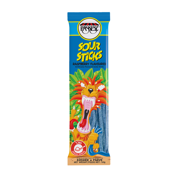 פשקז - חמצוצים מקלות פטל 50 גרם