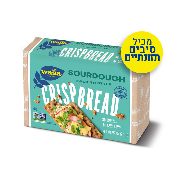פת פריכה מקמח שיפון ואזה 250 גרם