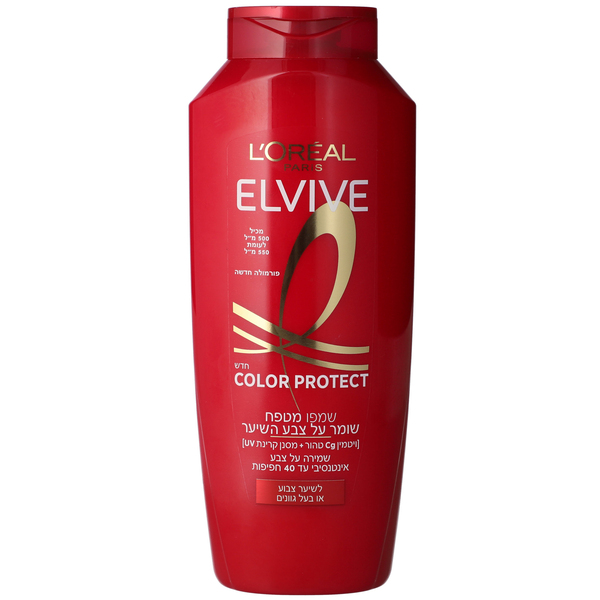 לוריאל - אלביב שמפו Color Protect מטפח ושומר על צבע השיער 500 מ"ל