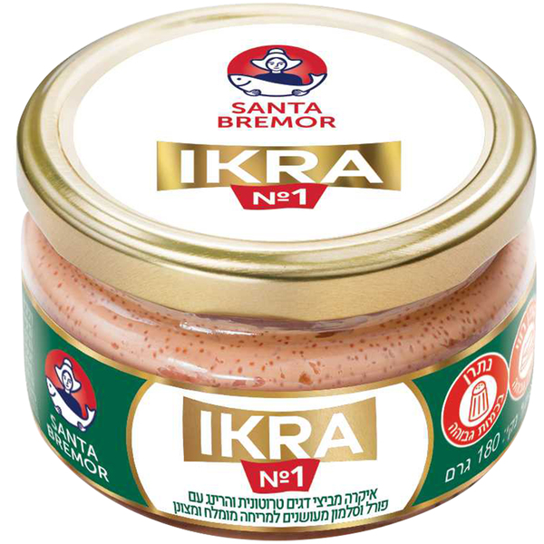 NORD PORT איקרה ביצי דג טרוטונית והרינג עם פורל וסלמון 180גרם