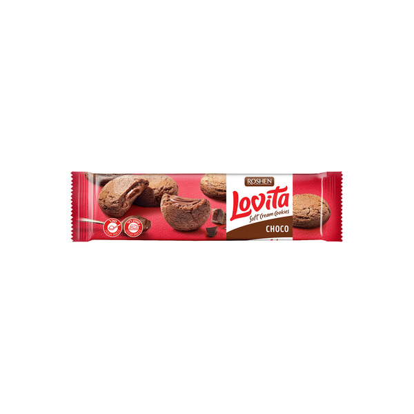 עוגיות רושן LOVITA במילוי קרם שוקולד 127 גרם
