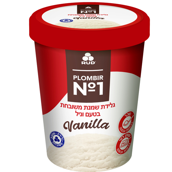 גלידת שמנת משובחת PLOMBIR NO1 וניל פיינט
