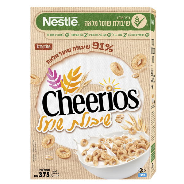דגני בוקר שיבולת שועל 375 גר - מידע תזונתי