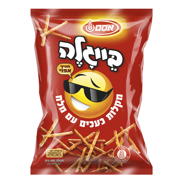 בייגלה מקלות עם מלח אסם (400 גרם) - מידע תזונתי