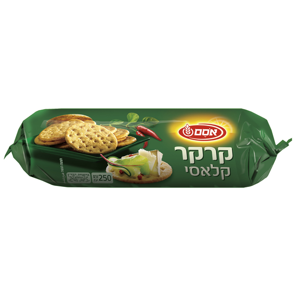 קרקר פיקנטי אסם (250 גרם) - מידע תזונתי