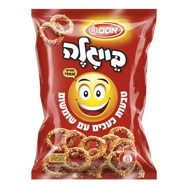 בייגלה טבעות עם שומשום אסם (300 גרם) - מידע תזונתי