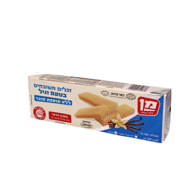מן ופלים ללתס בטעם וניל - מידע תזונתי