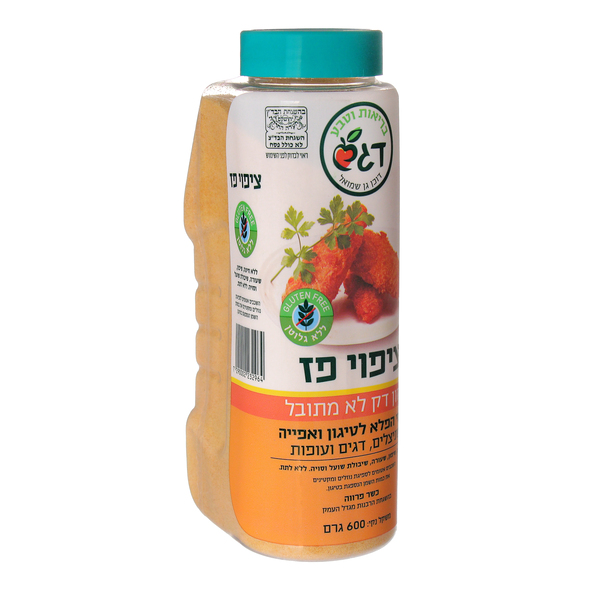 דגש צפוי פז טחון דק- ללא גלוטן 600 גרם - מידע תזונתי