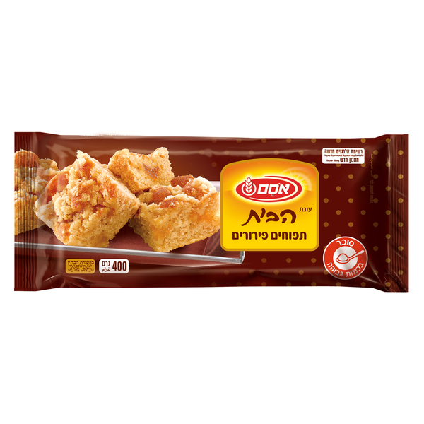 עוגת הבית תפוחי עץ עם פירורים אסם 400 גרם