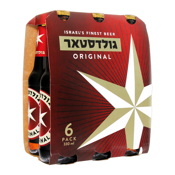 בירה גולדסטאר 330 מל בקבוק שישייה - מידע תזונתי