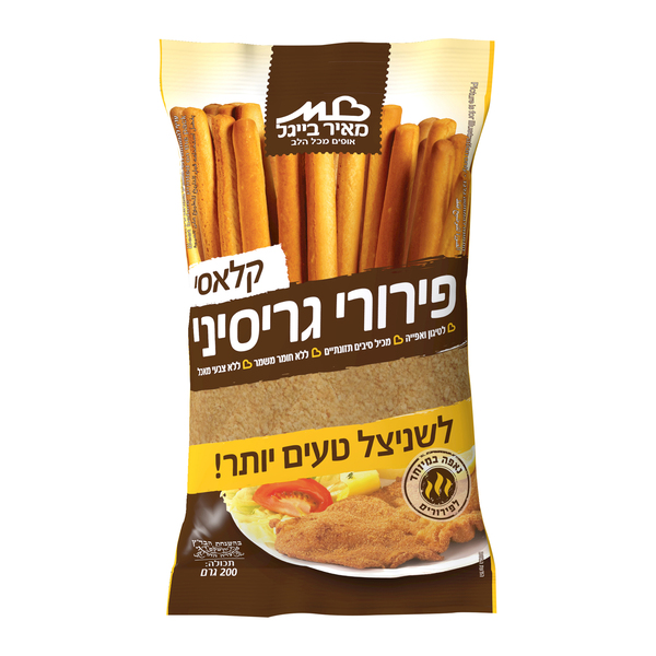 פירורי גריסיני מאיר בייגל (200 גרם) - מידע תזונתי