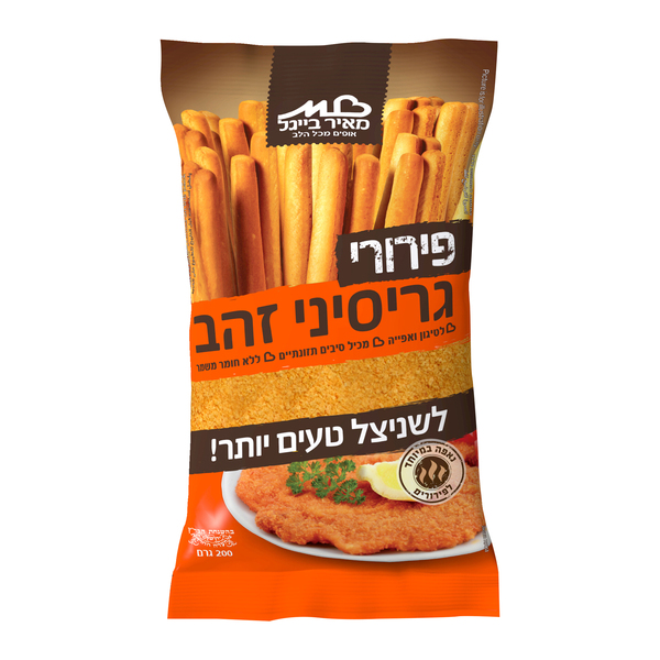 מאיר בייגל פרורי גרסיני זהב 200גר - מידע תזונתי