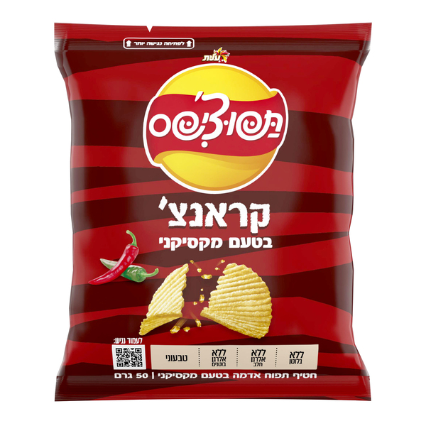 תפוצ`יפס 50 גר קראנץ` מקסיקני - מידע תזונתי