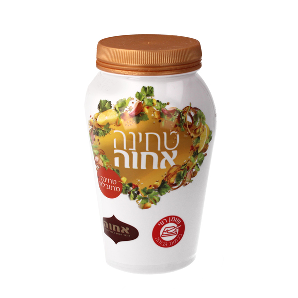 טחינה מתובלת משומשום טבעי אחוה 500 גר אח
