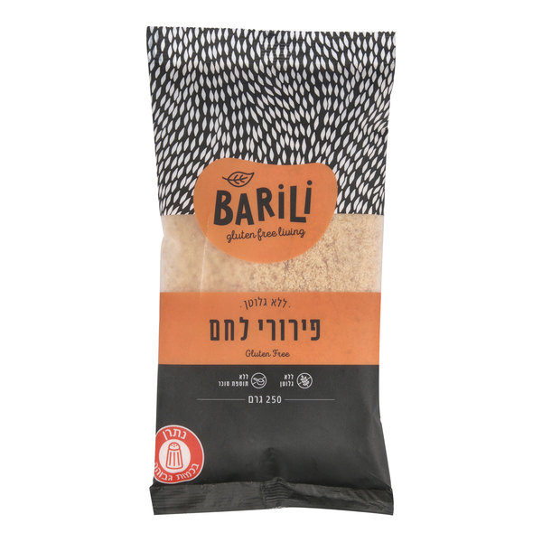 אשבל פירורי לחם ללא גלוטן 250 גר` - מידע תזונתי