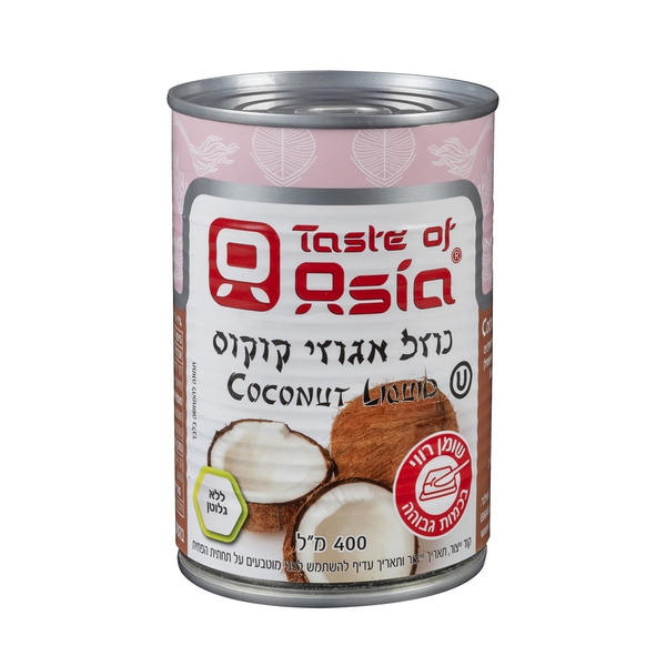 מי קוקוס טעמי אסיה (400 מל) - מידע תזונתי