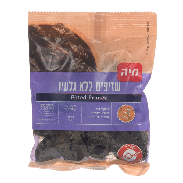 שזיפים ללא גרעין 200 גר` מיה - מידע תזונתי
