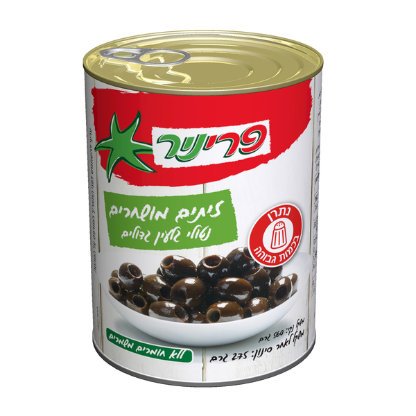 פריניר זית מושחר ללא גלעין 560ג - מידע תזונתי