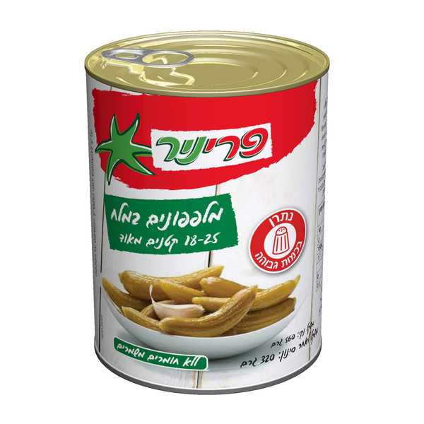 פריניר מלפפון במלח 18-25 - מידע תזונתי