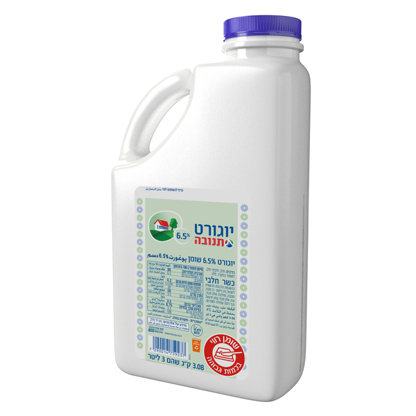 כד יוגורט תנובה 6.5% שומן 3 ליטר - מידע תזונתי