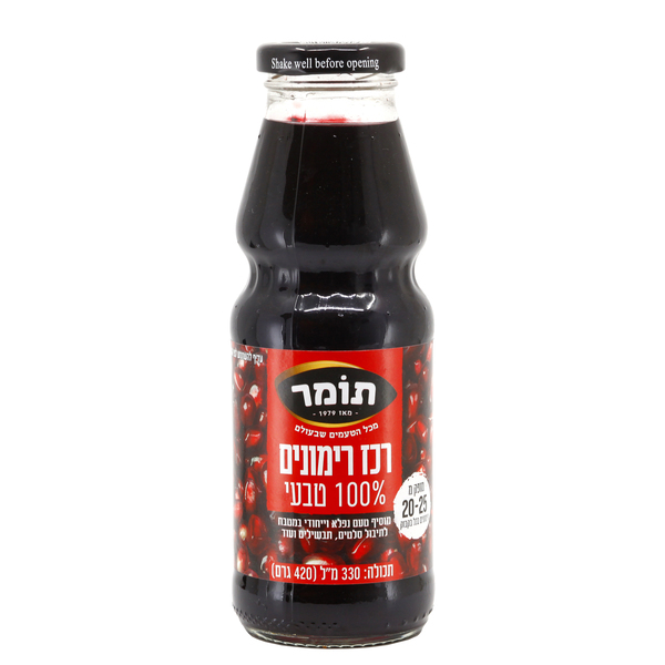 רכז רימונים 420 מל תומר - מידע תזונתי