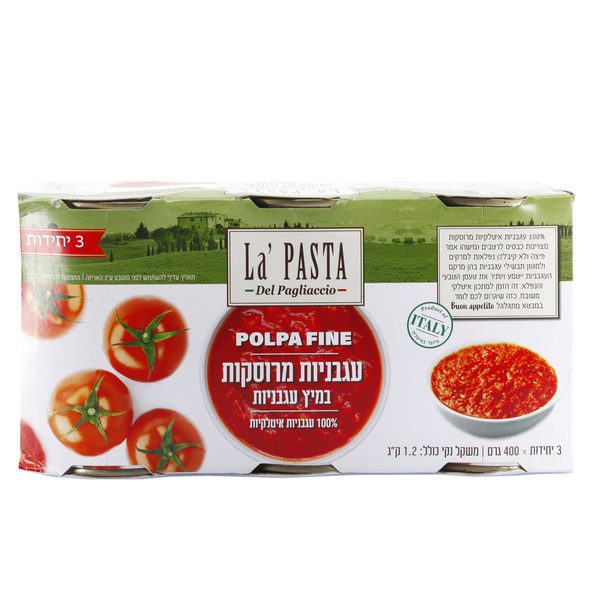לה פסטה שלישיית עגבניות מרוסקות - מידע תזונתי