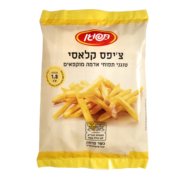 תפוגן צ`יפס קלאסי 1.8 קג - מידע תזונתי