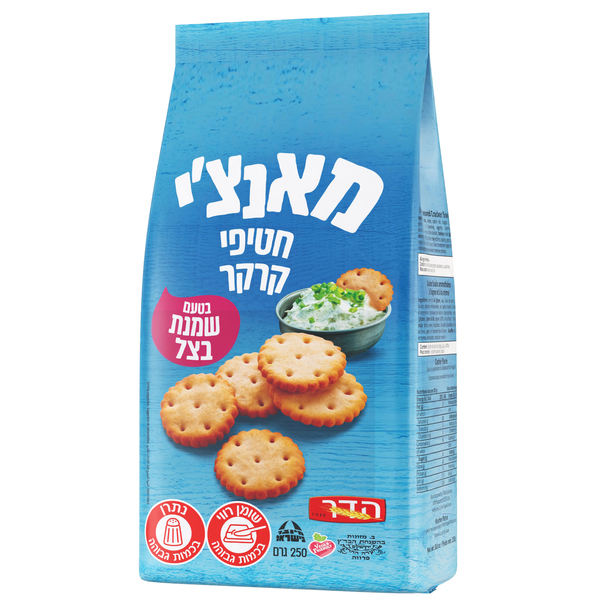 קרקר מאנצי חטיפית שמנת בצל 250 גר הדר
