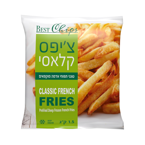 צ'יפס קלאסי קפוא בסט צ'יפס 1.5 ק"ג