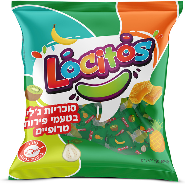 לוקיטוס סוכריות ג'לי בטעמי פירות טרופיים