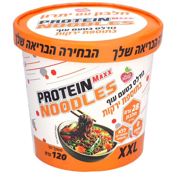 נודלס בטעם עוף בתוספת ירקות 120 ג' PROTEIN MAXX