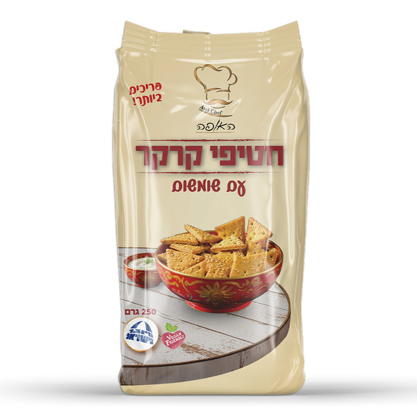 האופה חטיפי קרקר משולשים עם שומשום 250 ג
