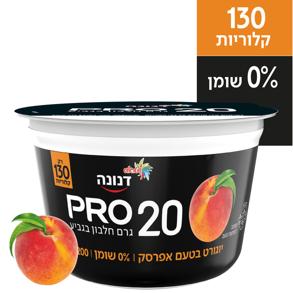 דנונה פרו 20 גר` אפרסק - מידע תזונתי