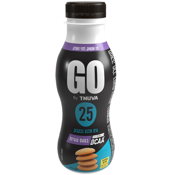 משקה חלב GO בטעם עוגיות 340 מל - מידע תזונתי