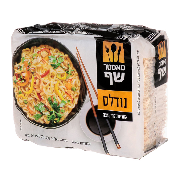 ערכים תזונתיים אטריות להקפצה 350 גר` מאסטר שף