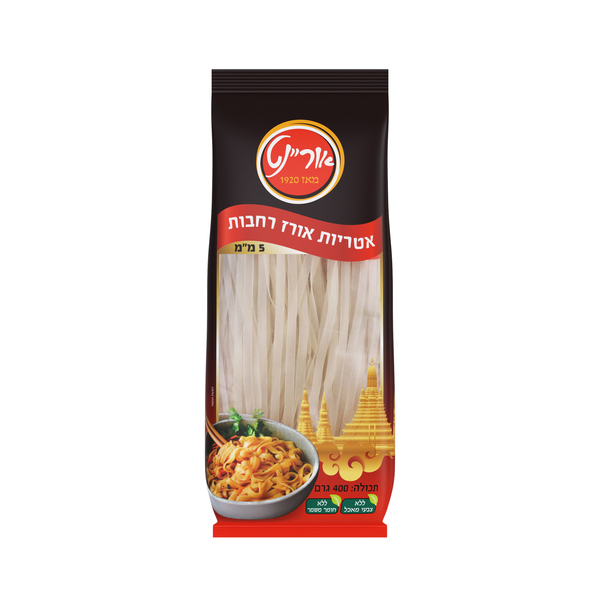 אטריות אורז רחבות 400 גר` - מידע תזונתי