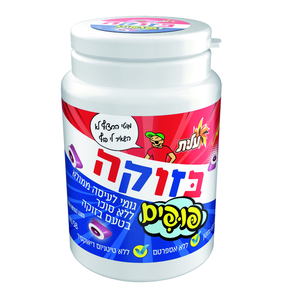 בזוקה פופים קלאסי 58 גר` - מידע תזונתי