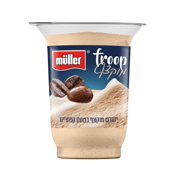 ערכים תזונתיים מולר יוגורט מוקצף קפוצ`ינו